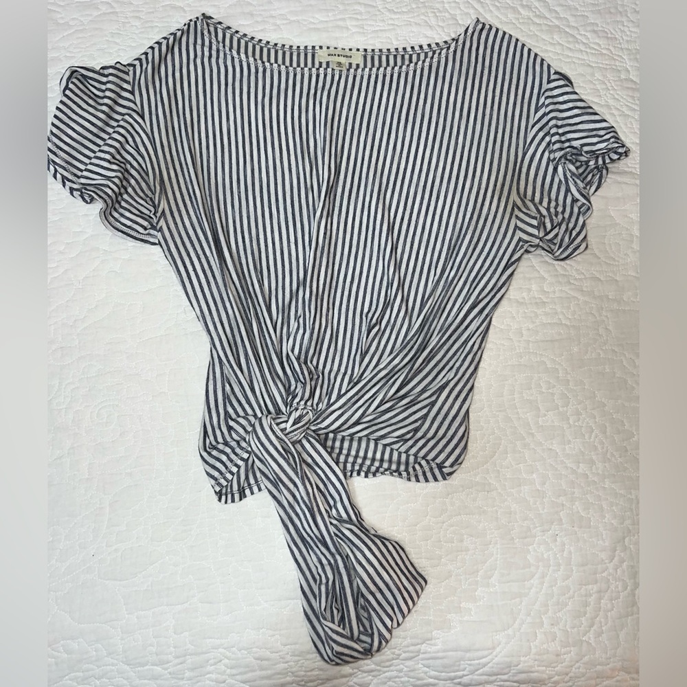 Max Studio Striped Blouse